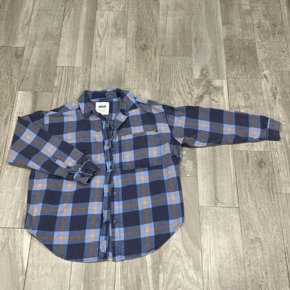 Aerie, xs, purple flannel.